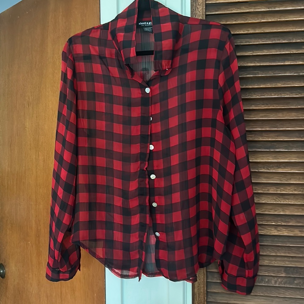 About a girl Los Angeles button down shirt